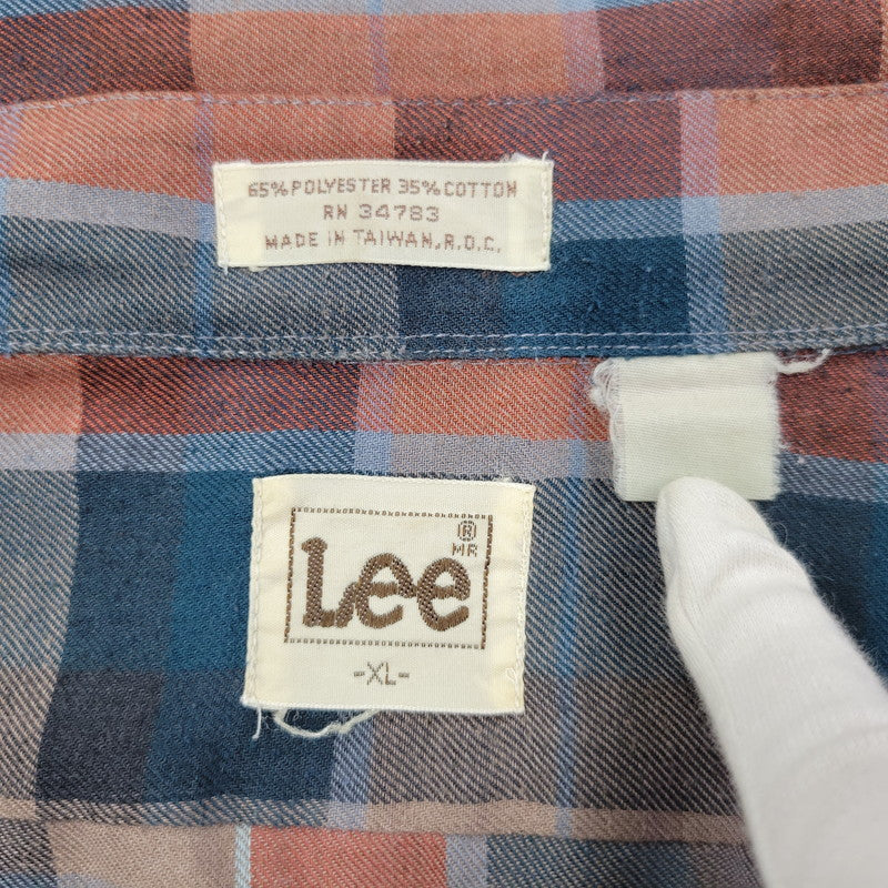 【中古品】【メンズ】 Lee リー MADRAS CHECK LS SHIRT マドラスチェック ロングスリーブ シャツ 長袖 146-260610-as-13-izu サイズ：XL カラー：マルチカラー 万代Net店