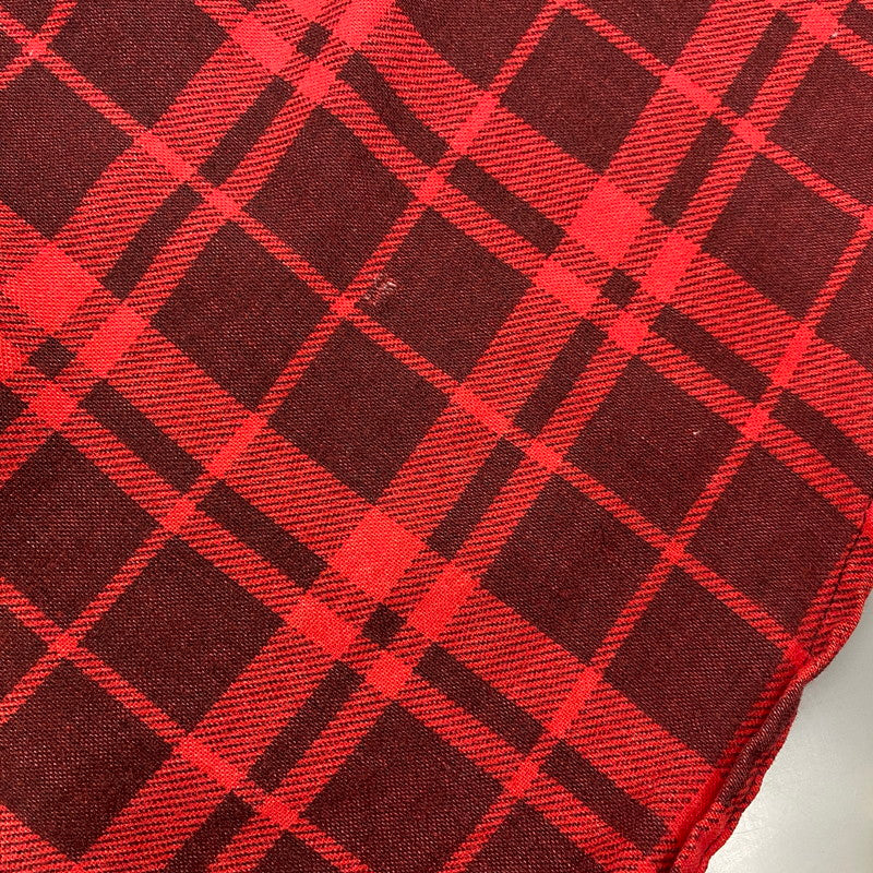 【中古品】【メンズ】 FIELDMASTER フィールドマスター CHECK SHIRT チェックシャツ USA製 長袖 146-260610-as-01-izu サイズ：XL カラー：レッド 万代Net店