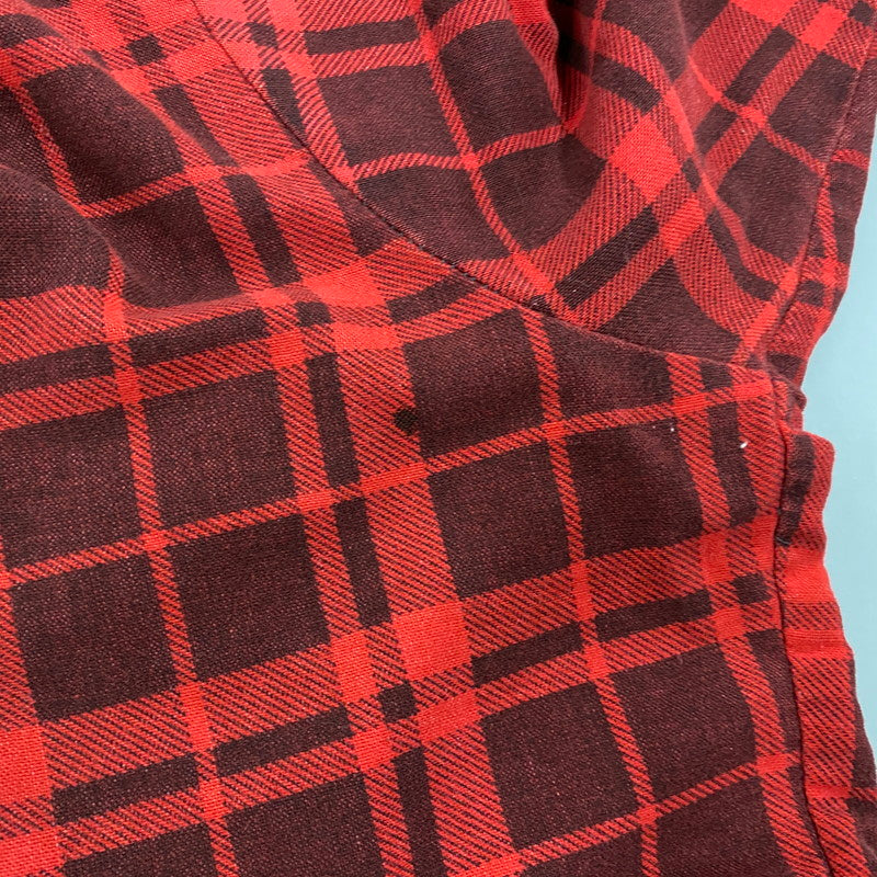 【中古品】【メンズ】 FIELDMASTER フィールドマスター CHECK SHIRT チェックシャツ USA製 長袖 146-260610-as-01-izu サイズ：XL カラー：レッド 万代Net店