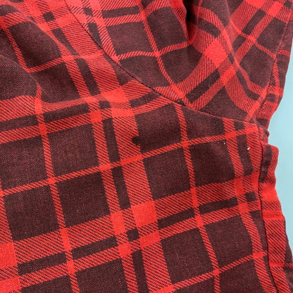 【中古品】【メンズ】 FIELDMASTER フィールドマスター CHECK SHIRT チェックシャツ USA製 長袖 146-260610-as-01-izu サイズ：XL カラー：レッド 万代Net店