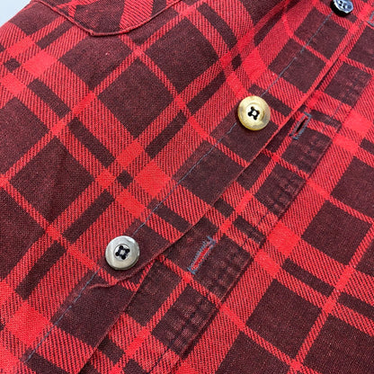 【中古品】【メンズ】 FIELDMASTER フィールドマスター CHECK SHIRT チェックシャツ USA製 長袖 146-260610-as-01-izu サイズ：XL カラー：レッド 万代Net店