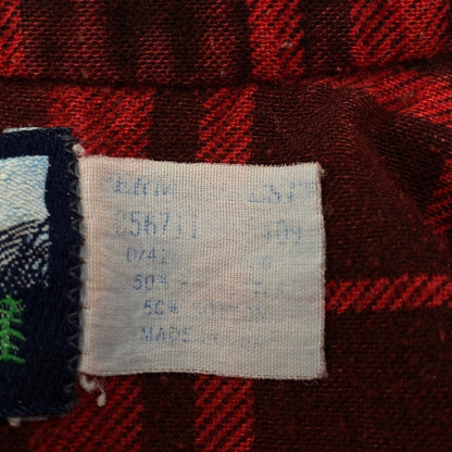 【中古品】【メンズ】 FIELDMASTER フィールドマスター CHECK SHIRT チェックシャツ USA製 長袖 146-260610-as-01-izu サイズ：XL カラー：レッド 万代Net店