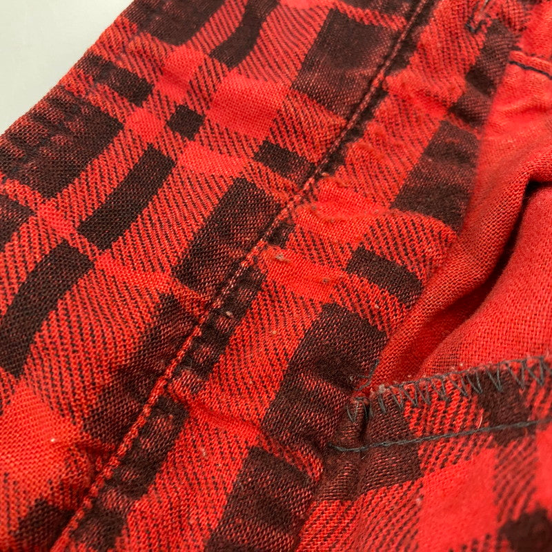 【中古品】【メンズ】 FIELDMASTER フィールドマスター CHECK SHIRT チェックシャツ USA製 長袖 146-260610-as-01-izu サイズ：XL カラー：レッド 万代Net店