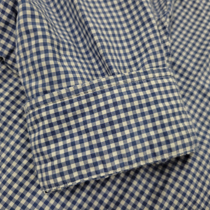 【現状渡し品】【メンズ】 Polo by Ralph Lauren ポロバイラルフローレン CLASSIC FIT GINGHAM CHECK LS BD SHIRT ギンガムチェック ボタンダウン シャツ 長袖 146-260610-as-11-izu サイズ：2XB カラー：ブルー×ホワイト 万代Net店