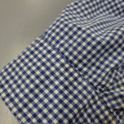 【現状渡し品】【メンズ】 Polo by Ralph Lauren ポロバイラルフローレン CLASSIC FIT GINGHAM CHECK LS BD SHIRT ギンガムチェック ボタンダウン シャツ 長袖 146-260610-as-11-izu サイズ：2XB カラー：ブルー×ホワイト 万代Net店