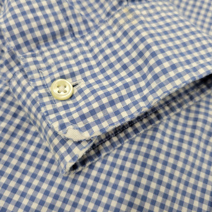 【現状渡し品】【メンズ】 Polo by Ralph Lauren ポロバイラルフローレン CLASSIC FIT GINGHAM CHECK LS BD SHIRT ギンガムチェック ボタンダウン シャツ 長袖 146-260610-as-11-izu サイズ：2XB カラー：ブルー×ホワイト 万代Net店