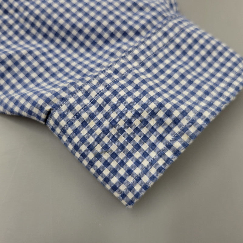 【現状渡し品】【メンズ】 Polo by Ralph Lauren ポロバイラルフローレン CLASSIC FIT GINGHAM CHECK LS BD SHIRT ギンガムチェック ボタンダウン シャツ 長袖 146-260610-as-11-izu サイズ：2XB カラー：ブルー×ホワイト 万代Net店