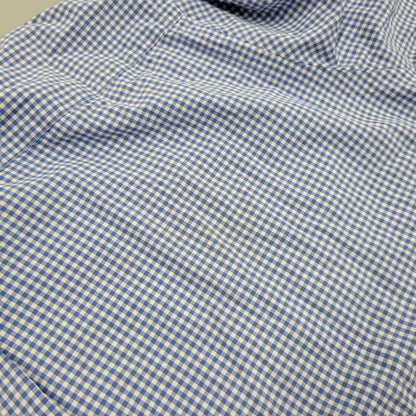 【現状渡し品】【メンズ】 Polo by Ralph Lauren ポロバイラルフローレン CLASSIC FIT GINGHAM CHECK LS BD SHIRT ギンガムチェック ボタンダウン シャツ 長袖 146-260610-as-11-izu サイズ：2XB カラー：ブルー×ホワイト 万代Net店