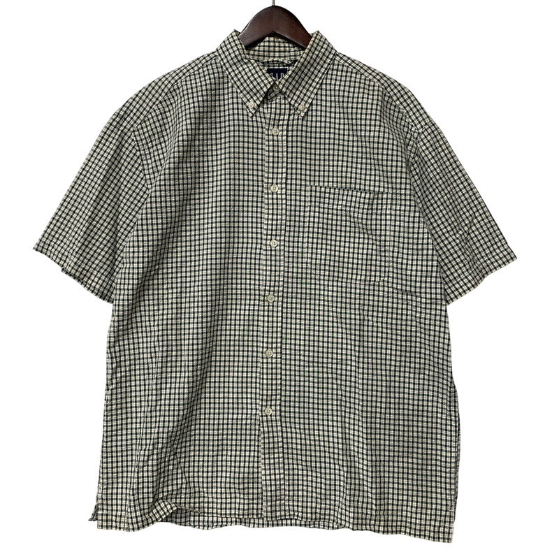 【中古品】【メンズ】 OLD GAP オールドギャップ CHECK SS BD SHIRT チェック ショートスリーブ ボタンダウン シャツ 半袖 146-260610-as-02-izu サイズ：M カラー：グリーン系 万代Net店