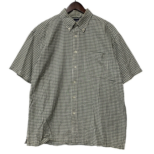 【中古品】【メンズ】 OLD GAP オールドギャップ CHECK SS BD SHIRT チェック ショートスリーブ ボタンダウン シャツ 半袖 146-260610-as-02-izu サイズ：M カラー：グリーン系 万代Net店