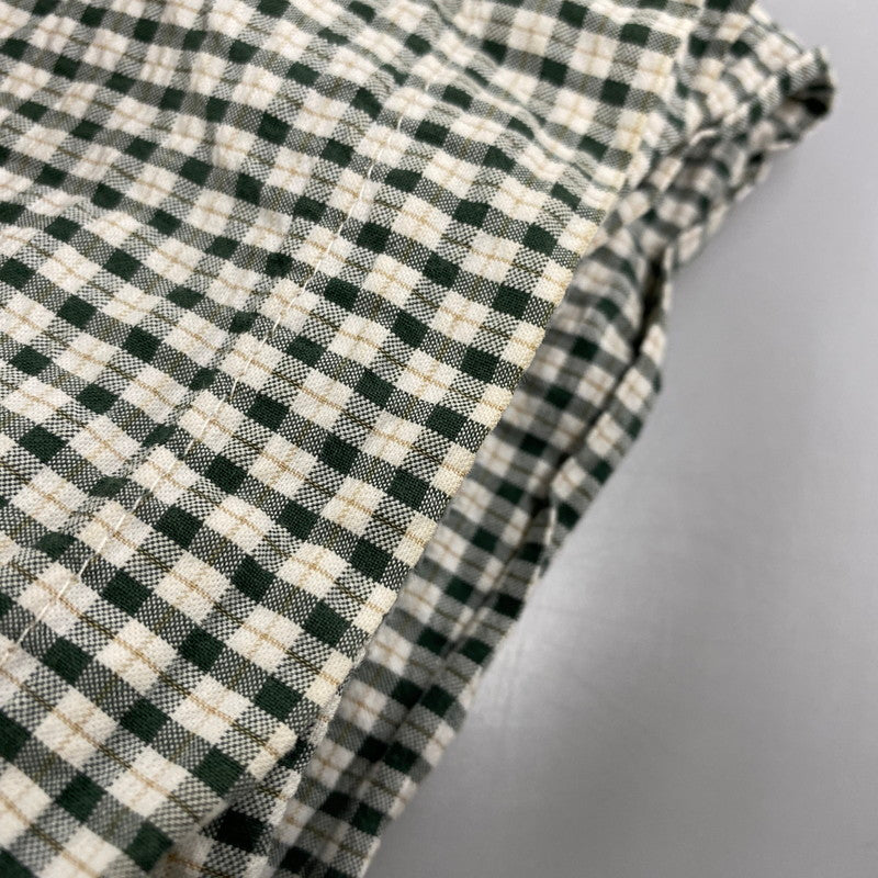 【中古品】【メンズ】 OLD GAP オールドギャップ CHECK SS BD SHIRT チェック ショートスリーブ ボタンダウン シャツ 半袖 146-260610-as-02-izu サイズ：M カラー：グリーン系 万代Net店