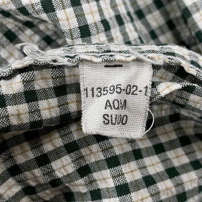 【中古品】【メンズ】 OLD GAP オールドギャップ CHECK SS BD SHIRT チェック ショートスリーブ ボタンダウン シャツ 半袖 146-260610-as-02-izu サイズ：M カラー：グリーン系 万代Net店