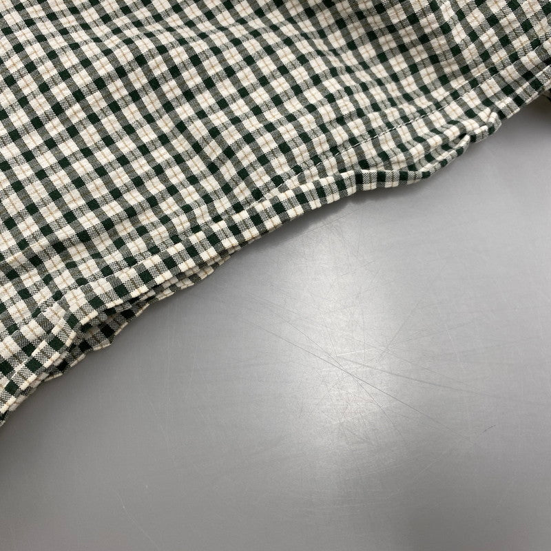【中古品】【メンズ】 OLD GAP オールドギャップ CHECK SS BD SHIRT チェック ショートスリーブ ボタンダウン シャツ 半袖 146-260610-as-02-izu サイズ：M カラー：グリーン系 万代Net店