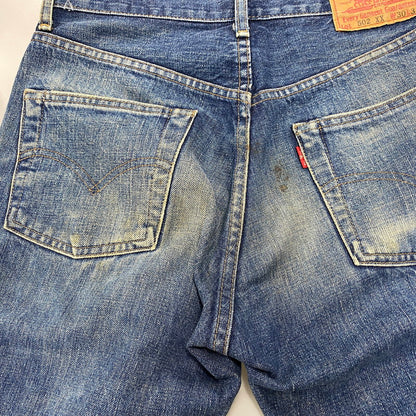 【中古品】【メンズ】 LEVI'S リーバイス 502XX BIG E ビッグイ― 刻印J22 日本製 90年製 135周年記念 90’S DENIM PANTS デニム パンツ ボトムス ズボン 157-260527-cs-05-izu サイズ：W30 L33 カラー：インディゴ 万代Net店