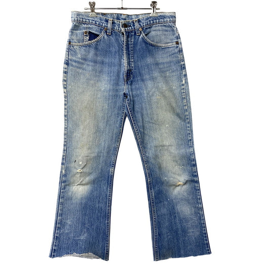 【現状渡し品】【メンズ】 LEVI'S リーバイス 刻印542 USA製 収縮率3％ オレンジタブ YKKジップ ZIPPER FLY FLARE DENIM PANTS ジッパー フライ フレア デニム パンツ ボトムス 157-260519-kh-15-izu カラー：インディゴ 万代Net店