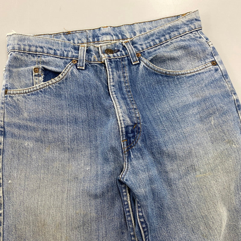 【現状渡し品】【メンズ】 LEVI'S リーバイス 刻印542 USA製 収縮率3％ オレンジタブ YKKジップ ZIPPER FLY FLARE DENIM PANTS ジッパー フライ フレア デニム パンツ ボトムス 157-260519-kh-15-izu カラー：インディゴ 万代Net店