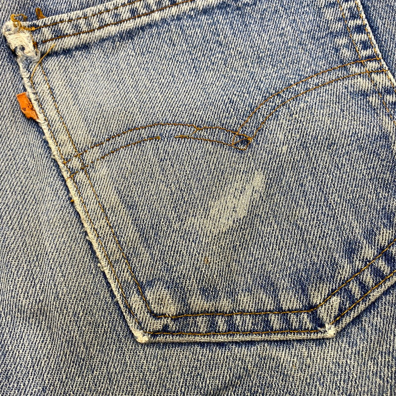 【現状渡し品】【メンズ】 LEVI'S リーバイス 刻印542 USA製 収縮率3％ オレンジタブ YKKジップ ZIPPER FLY FLARE DENIM PANTS ジッパー フライ フレア デニム パンツ ボトムス 157-260519-kh-15-izu カラー：インディゴ 万代Net店