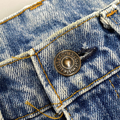 【現状渡し品】【メンズ】 LEVI'S リーバイス 刻印542 USA製 収縮率3％ オレンジタブ YKKジップ ZIPPER FLY FLARE DENIM PANTS ジッパー フライ フレア デニム パンツ ボトムス 157-260519-kh-15-izu カラー：インディゴ 万代Net店
