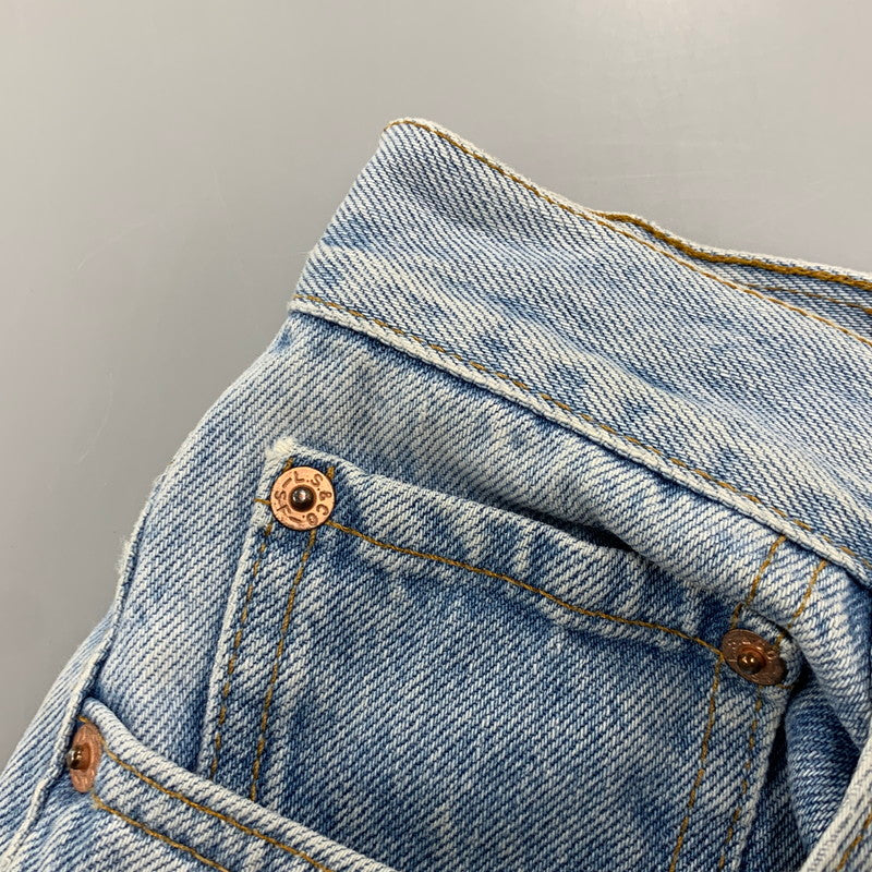 【中古品】【メンズ】 LEVI'S 501 刻印552 USA製 SMALL E 不均等V ナイロンフット DENIM PANTS デニム パンツ ズボン ボトムス 157-260526-ya-15-izu サイズ：下記参照 カラー：ライトインディゴ 万代Net店