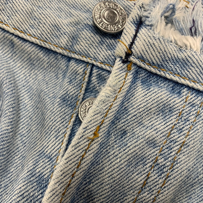 【中古品】【メンズ】 LEVI'S 501 刻印552 USA製 SMALL E 不均等V ナイロンフット DENIM PANTS デニム パンツ ズボン ボトムス 157-260526-ya-15-izu サイズ：下記参照 カラー：ライトインディゴ 万代Net店