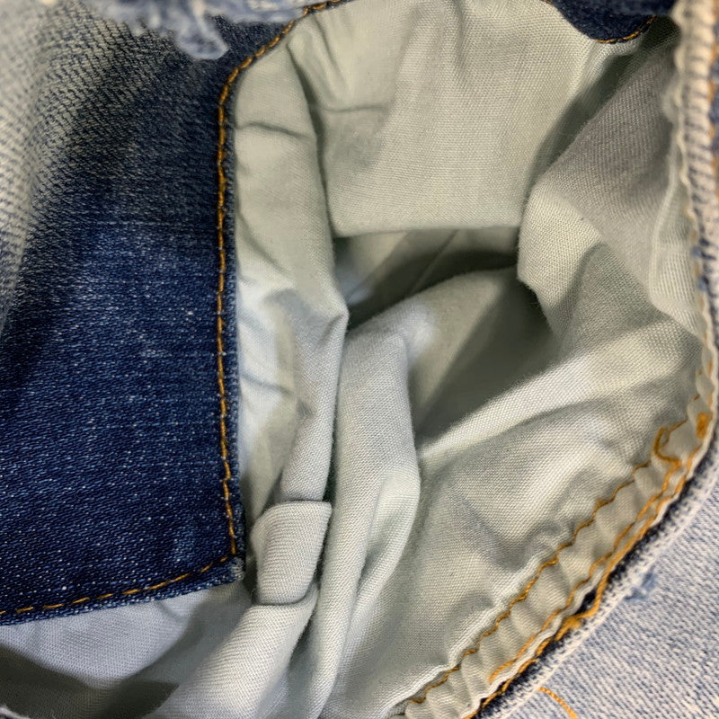 【中古品】【メンズ】 MNML ミニマル PAINT CRASH DENIM PANTS ペイント クラッシュ デニムパンツ ジーンズ ズボン ボトムス 153-260728-ay-10-izu サイズ：34 カラー：インディゴ 万代Net店