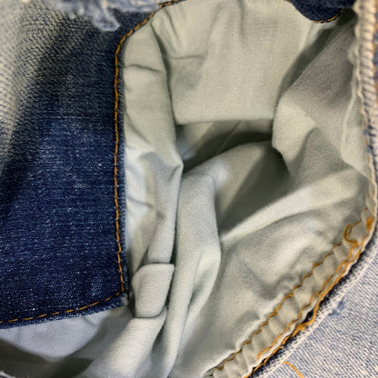 【中古品】【メンズ】 MNML ミニマル PAINT CRASH DENIM PANTS ペイント クラッシュ デニムパンツ ジーンズ ズボン ボトムス 153-260728-ay-10-izu サイズ：34 カラー：インディゴ 万代Net店