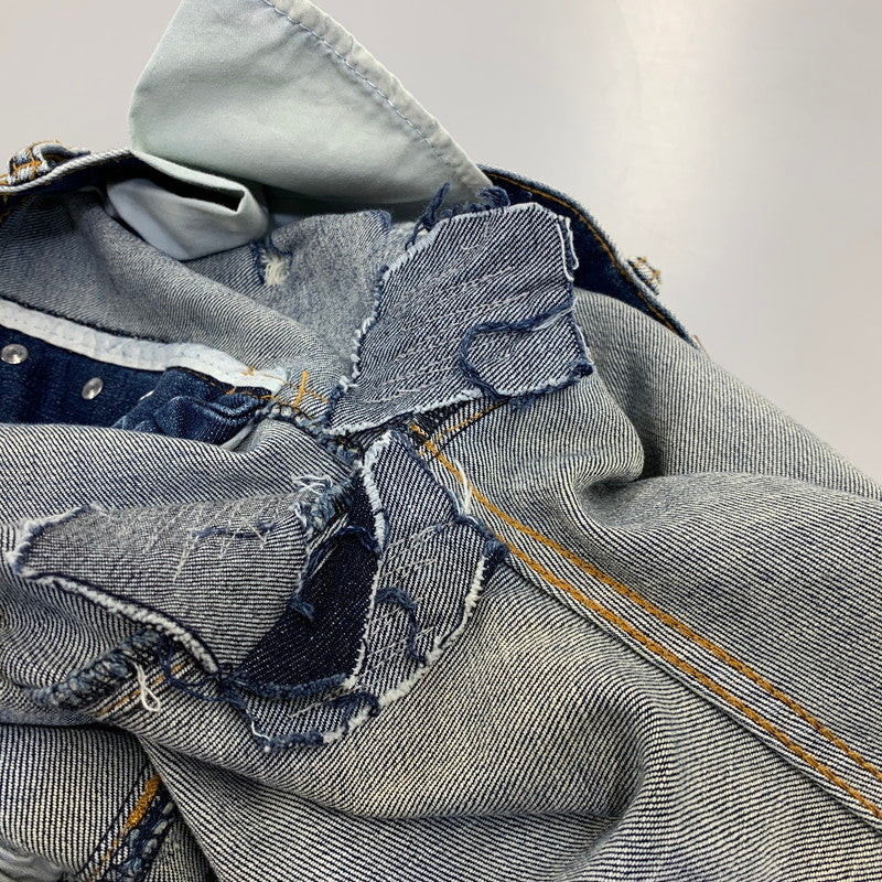 【中古品】【メンズ】 MNML ミニマル PAINT CRASH DENIM PANTS ペイント クラッシュ デニムパンツ ジーンズ ズボン ボトムス 153-260728-ay-10-izu サイズ：34 カラー：インディゴ 万代Net店