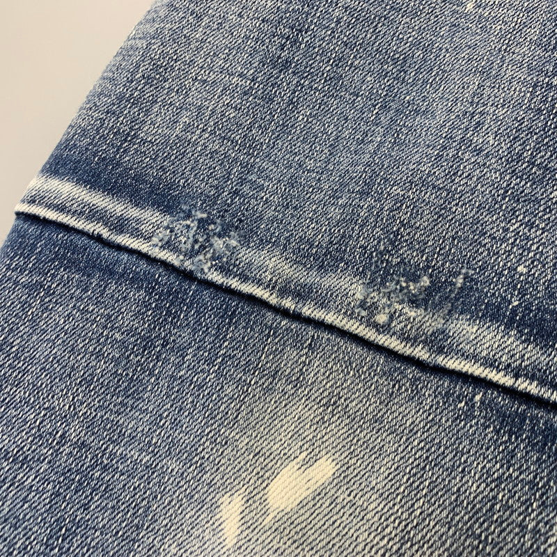 【中古品】【メンズ】 MNML ミニマル PAINT CRASH DENIM PANTS ペイント クラッシュ デニムパンツ ジーンズ ズボン ボトムス 153-260728-ay-10-izu サイズ：34 カラー：インディゴ 万代Net店