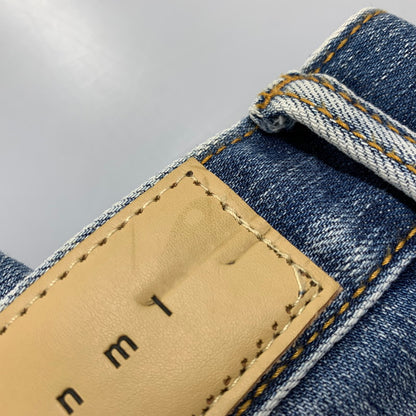 【中古品】【メンズ】 MNML ミニマル PAINT CRASH DENIM PANTS ペイント クラッシュ デニムパンツ ジーンズ ズボン ボトムス 153-260728-ay-10-izu サイズ：34 カラー：インディゴ 万代Net店