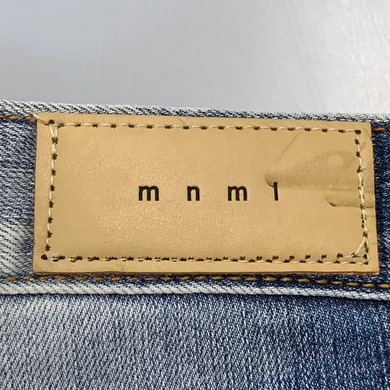 【中古品】【メンズ】 MNML ミニマル PAINT CRASH DENIM PANTS ペイント クラッシュ デニムパンツ ジーンズ ズボン ボトムス 153-260728-ay-10-izu サイズ：34 カラー：インディゴ 万代Net店