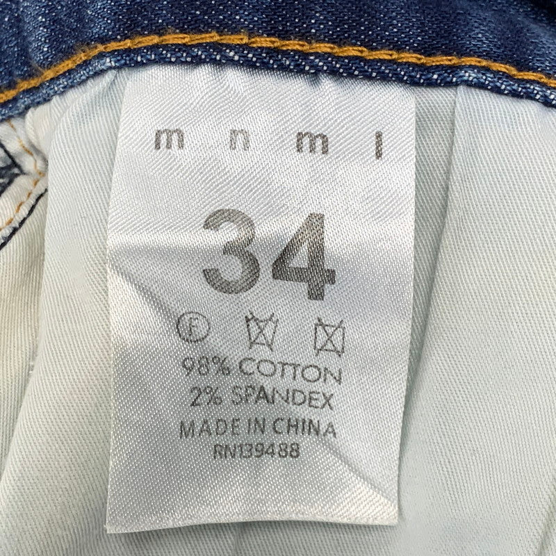 【中古品】【メンズ】 MNML ミニマル PAINT CRASH DENIM PANTS ペイント クラッシュ デニムパンツ ジーンズ ズボン ボトムス 153-260728-ay-10-izu サイズ：34 カラー：インディゴ 万代Net店
