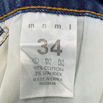 【中古品】【メンズ】 MNML ミニマル PAINT CRASH DENIM PANTS ペイント クラッシュ デニムパンツ ジーンズ ズボン ボトムス 153-260728-ay-10-izu サイズ：34 カラー：インディゴ 万代Net店