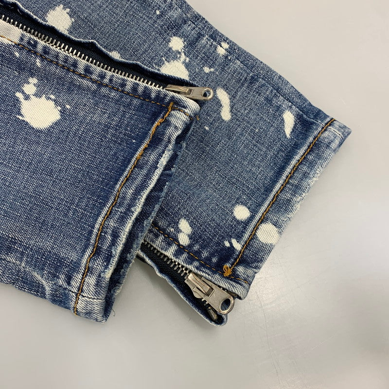 【中古品】【メンズ】 MNML ミニマル PAINT CRASH DENIM PANTS ペイント クラッシュ デニムパンツ ジーンズ ズボン ボトムス 153-260728-ay-10-izu サイズ：34 カラー：インディゴ 万代Net店