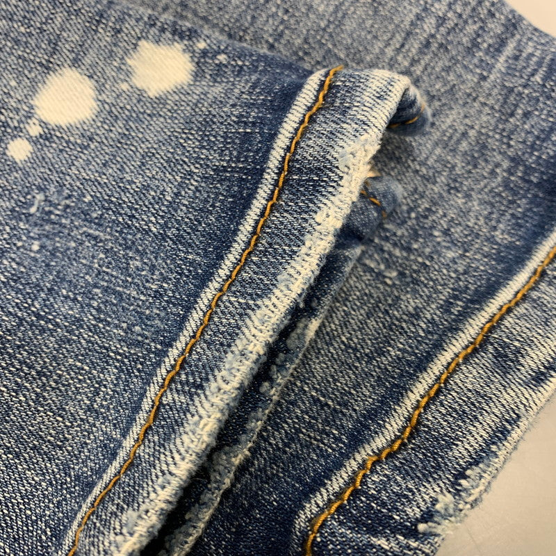 【中古品】【メンズ】 MNML ミニマル PAINT CRASH DENIM PANTS ペイント クラッシュ デニムパンツ ジーンズ ズボン ボトムス 153-260728-ay-10-izu サイズ：34 カラー：インディゴ 万代Net店