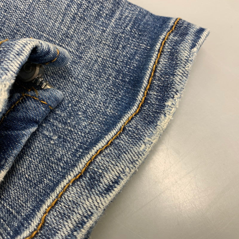 【中古品】【メンズ】 MNML ミニマル PAINT CRASH DENIM PANTS ペイント クラッシュ デニムパンツ ジーンズ ズボン ボトムス 153-260728-ay-10-izu サイズ：34 カラー：インディゴ 万代Net店