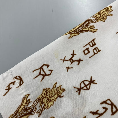 【中古品】【メンズ】 DOG TOWN ドッグタウン DRAGON OPEN COLLAR SHIRT ドラゴン オープンカラーシャツ 黒龍 半袖 146-260610-as-07-izu カラー：ホワイト系 万代Net店