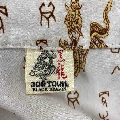 【中古品】【メンズ】 DOG TOWN ドッグタウン DRAGON OPEN COLLAR SHIRT ドラゴン オープンカラーシャツ 黒龍 半袖 146-260610-as-07-izu カラー：ホワイト系 万代Net店