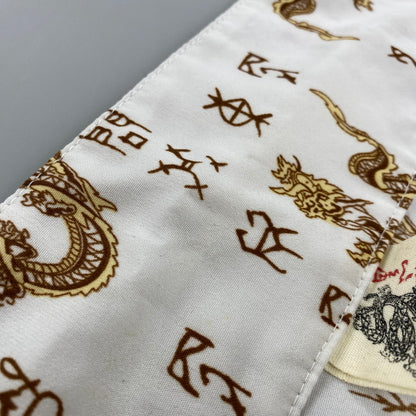 【中古品】【メンズ】 DOG TOWN ドッグタウン DRAGON OPEN COLLAR SHIRT ドラゴン オープンカラーシャツ 黒龍 半袖 146-260610-as-07-izu カラー：ホワイト系 万代Net店