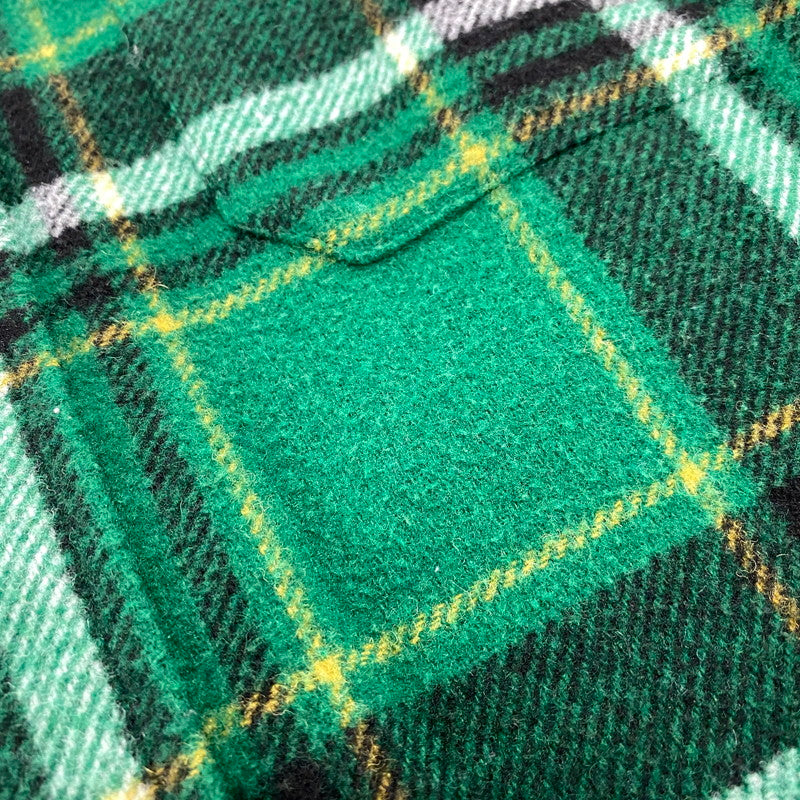 【中古品】【メンズ】 POLO RALPH LAUREN ポロ・ラルフローレン CLASSIC FIT WOOL CHECK L/S SHIRT ウールチェック ロングスリーブ シャツ 長袖 147-260519-as-16-izu サイズ：M カラー：グリーン系 万代Net店