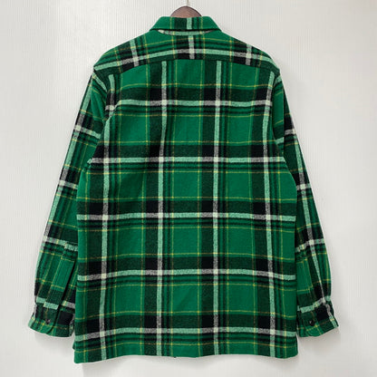 【中古品】【メンズ】 POLO RALPH LAUREN ポロ・ラルフローレン CLASSIC FIT WOOL CHECK L/S SHIRT ウールチェック ロングスリーブ シャツ 長袖 147-260519-as-16-izu サイズ：M カラー：グリーン系 万代Net店