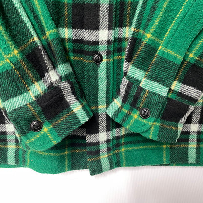 【中古品】【メンズ】 POLO RALPH LAUREN ポロ・ラルフローレン CLASSIC FIT WOOL CHECK L/S SHIRT ウールチェック ロングスリーブ シャツ 長袖 147-260519-as-16-izu サイズ：M カラー：グリーン系 万代Net店