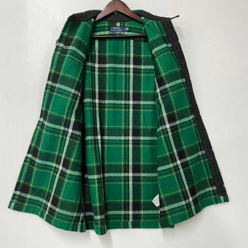 【中古品】【メンズ】 POLO RALPH LAUREN ポロ・ラルフローレン CLASSIC FIT WOOL CHECK L/S SHIRT ウールチェック ロングスリーブ シャツ 長袖 147-260519-as-16-izu サイズ：M カラー：グリーン系 万代Net店