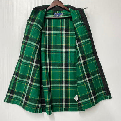 【中古品】【メンズ】 POLO RALPH LAUREN ポロ・ラルフローレン CLASSIC FIT WOOL CHECK L/S SHIRT ウールチェック ロングスリーブ シャツ 長袖 147-260519-as-16-izu サイズ：M カラー：グリーン系 万代Net店