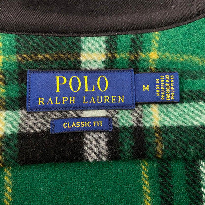 【中古品】【メンズ】 POLO RALPH LAUREN ポロ・ラルフローレン CLASSIC FIT WOOL CHECK L/S SHIRT ウールチェック ロングスリーブ シャツ 長袖 147-260519-as-16-izu サイズ：M カラー：グリーン系 万代Net店