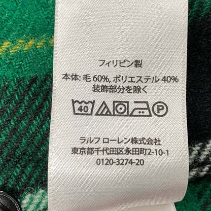 【中古品】【メンズ】 POLO RALPH LAUREN ポロ・ラルフローレン CLASSIC FIT WOOL CHECK L/S SHIRT ウールチェック ロングスリーブ シャツ 長袖 147-260519-as-16-izu サイズ：M カラー：グリーン系 万代Net店