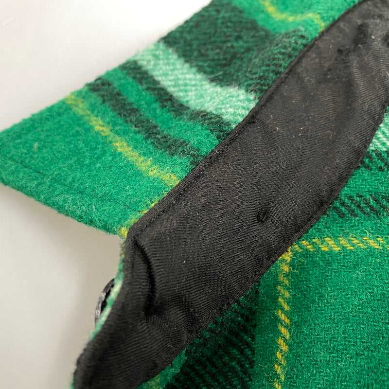 【中古品】【メンズ】 POLO RALPH LAUREN ポロ・ラルフローレン CLASSIC FIT WOOL CHECK L/S SHIRT ウールチェック ロングスリーブ シャツ 長袖 147-260519-as-16-izu サイズ：M カラー：グリーン系 万代Net店