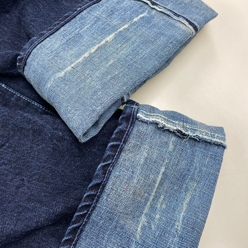 【中古品】【メンズ】 TENDER CO. テンダー コー TYPE:132 BUTTONFLY WIDE DENIM PANTS ボタンフライ ワイド デニム パンツ ボトムス 152-260519-kh-14-izu サイズ：2 カラー：インディゴ 万代Net店
