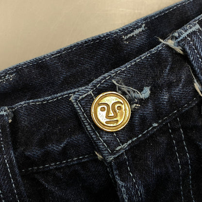 【中古品】【メンズ】 TENDER CO. テンダー コー TYPE:132 BUTTONFLY WIDE DENIM PANTS ボタンフライ ワイド デニム パンツ ボトムス 152-260519-kh-14-izu サイズ：2 カラー：インディゴ 万代Net店
