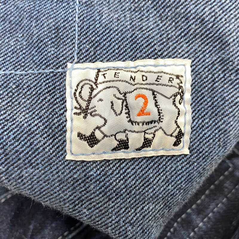 【中古品】【メンズ】 TENDER CO. テンダー コー TYPE:132 BUTTONFLY WIDE DENIM PANTS ボタンフライ ワイド デニム パンツ ボトムス 152-260519-kh-14-izu サイズ：2 カラー：インディゴ 万代Net店