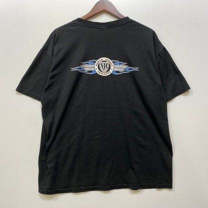 【中古品】【メンズ】 HANES ヘインズ NORTH JERSEY CRUISERS MOTORCYCLE CLUB S/S TEE ノース ジャージー クルーザーズ モーターサイクル クラブ 半袖Tシャツ 146-260801-as-28-izu サイズ：L カラー：ブラック 万代Net店